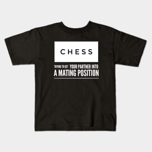 Chess mating position Kids T-Shirt